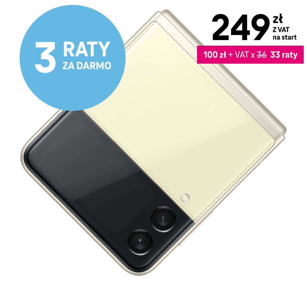 Samsung Galaxy Z Flip3 - Stylowy beż