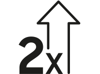 2x więcej pamięci