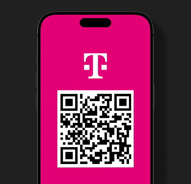 Zdjęcie telefonu z qr-codem na ekranie