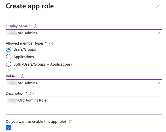 Configure App Role