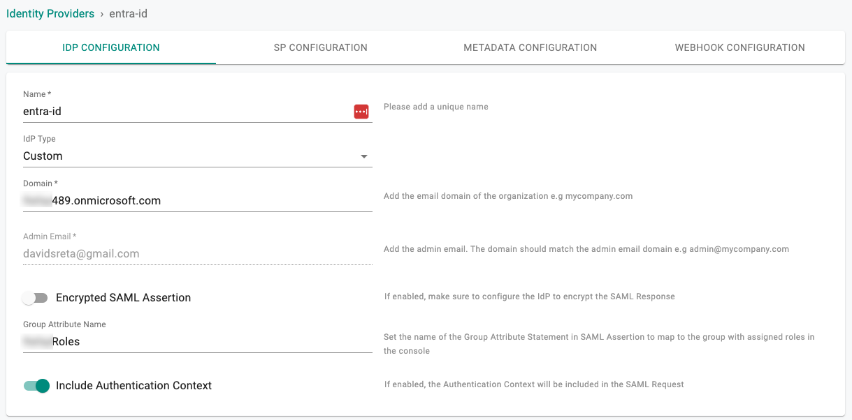 Create IdP