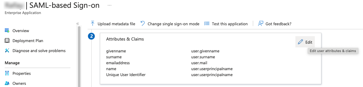 Configure SAML
