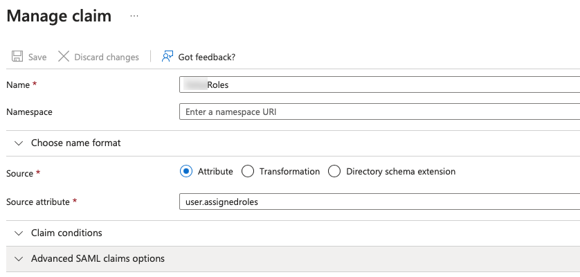 Configure SAML