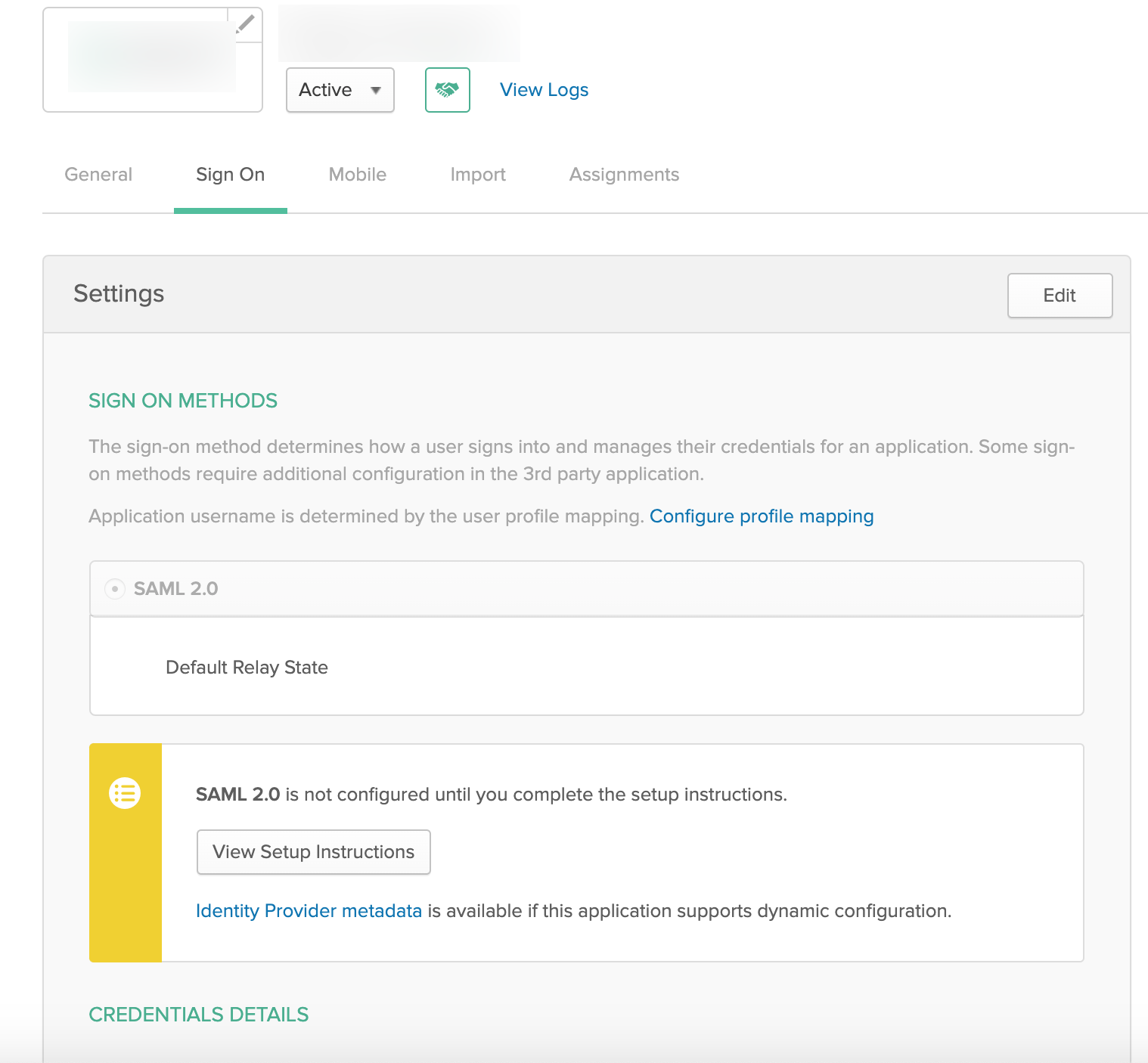IdP Metadata