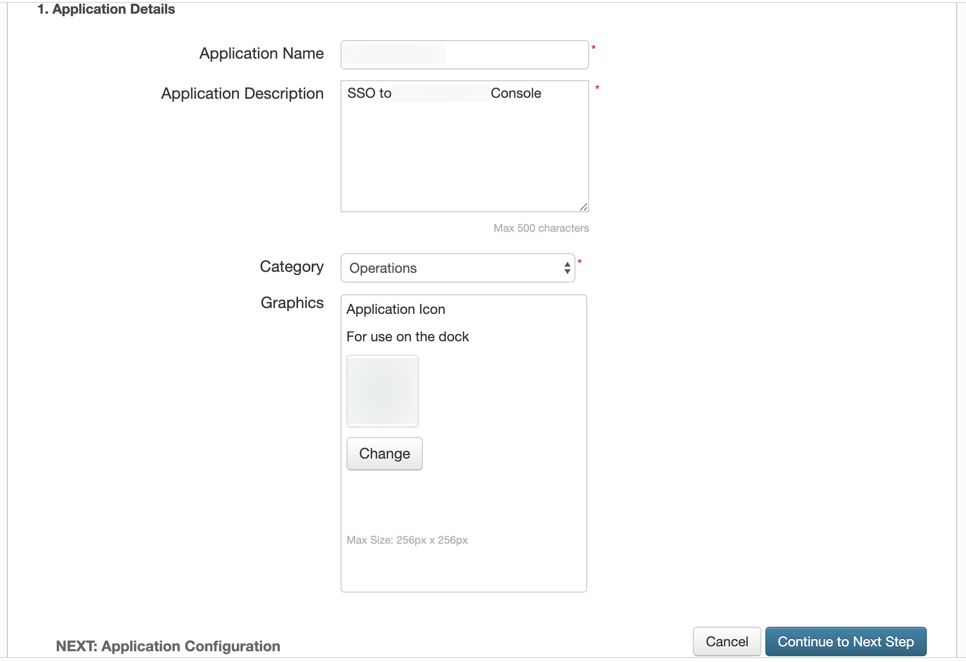 Application Details