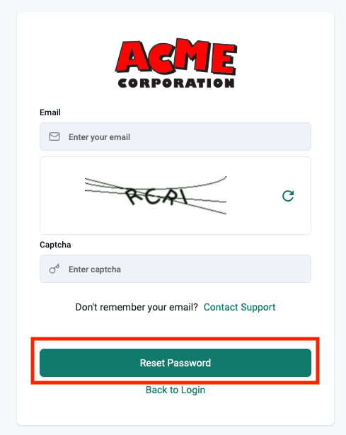 Reset Password
