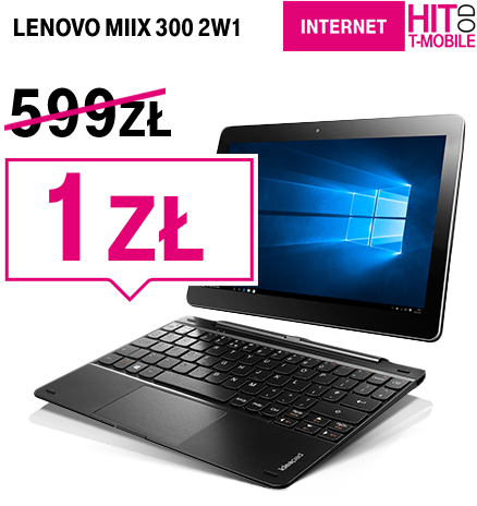 Lenovo miix 300 2w1 nowa cena 1zł stara cena 599zł