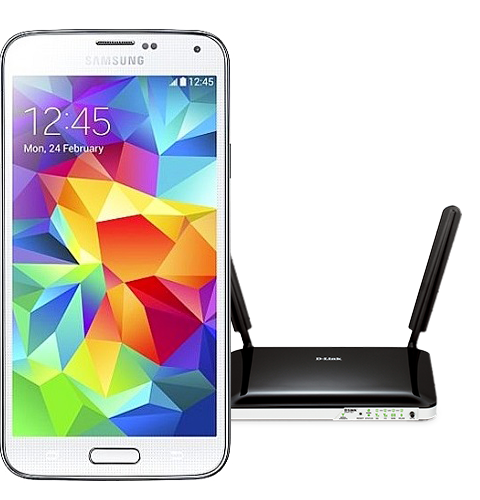 galaxy s5 neo + router